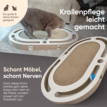 Kratzbrett mit austauschbarer Kratzpappe