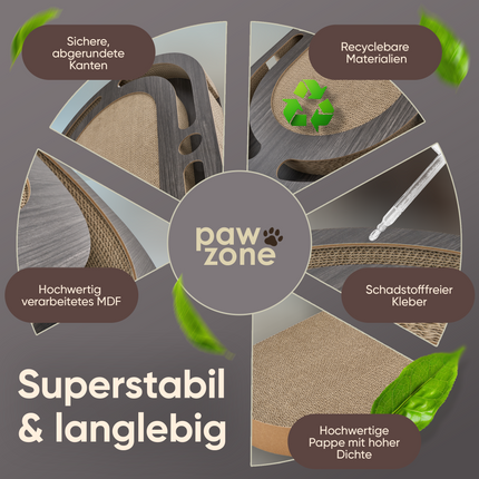 Kratzbrett mit austauschbarer Kratzpappe