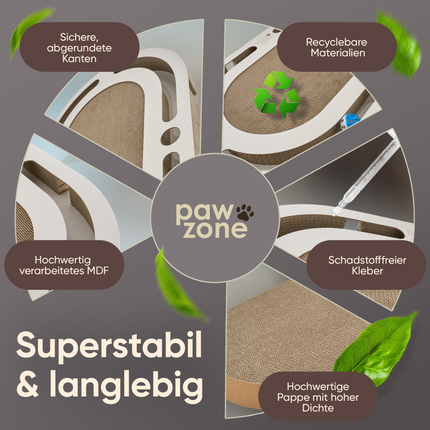 Kratzbrett mit austauschbarer Kratzpappe