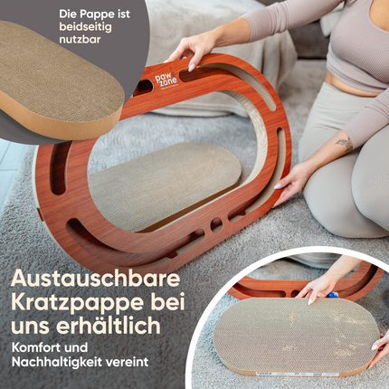 Kratzbrett mit austauschbarer Kratzpappe