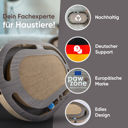 Kratzbrett mit austauschbarer Kratzpappe