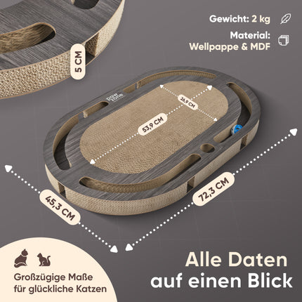 Kratzbrett mit austauschbarer Kratzpappe