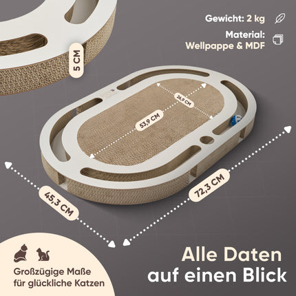 Kratzbrett mit austauschbarer Kratzpappe