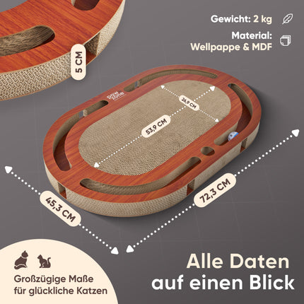 Kratzbrett mit austauschbarer Kratzpappe